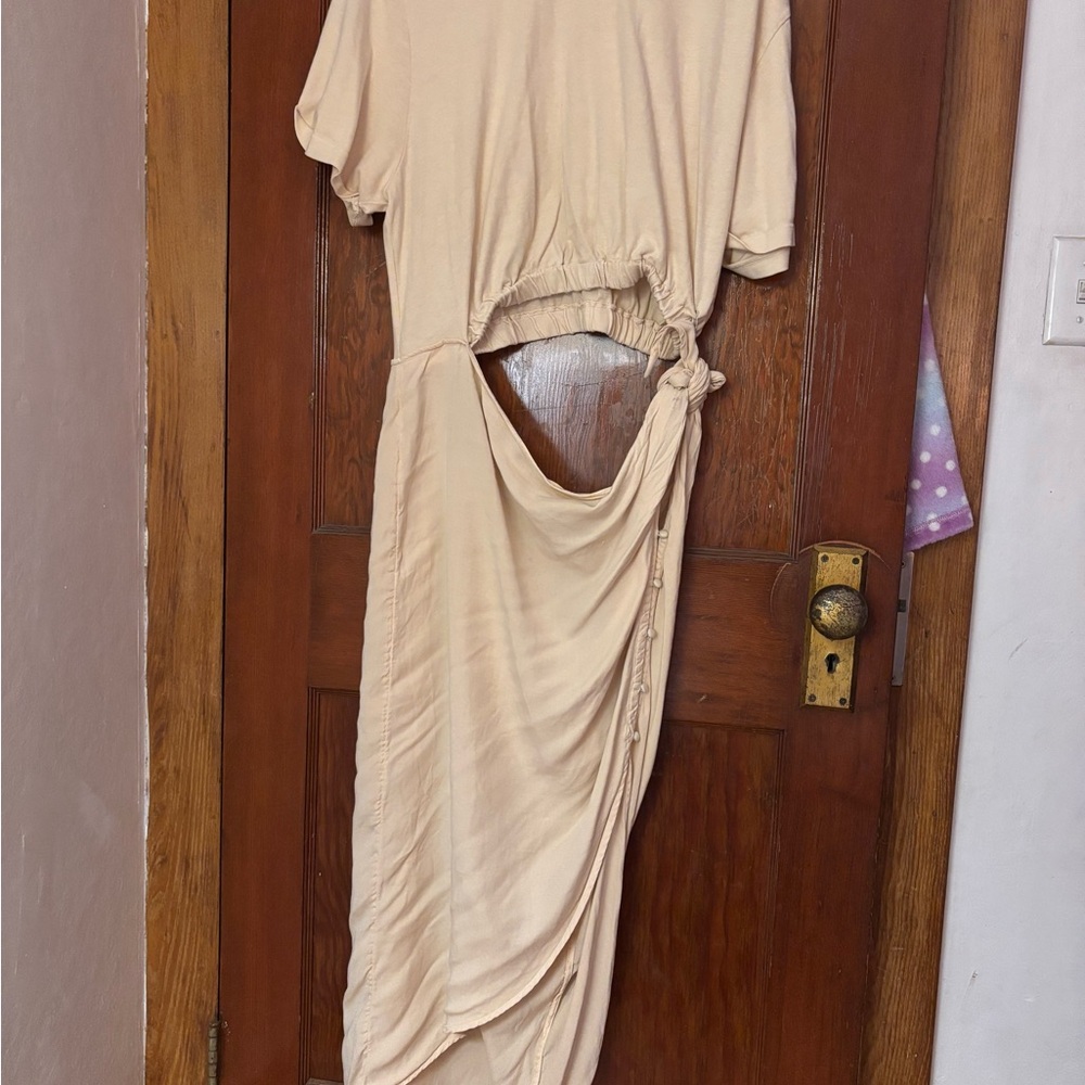 Free People Asymmetrical Cream Dress